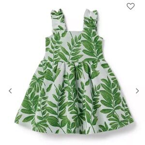 NWT Janie and Jack Palm Jacquard Dress